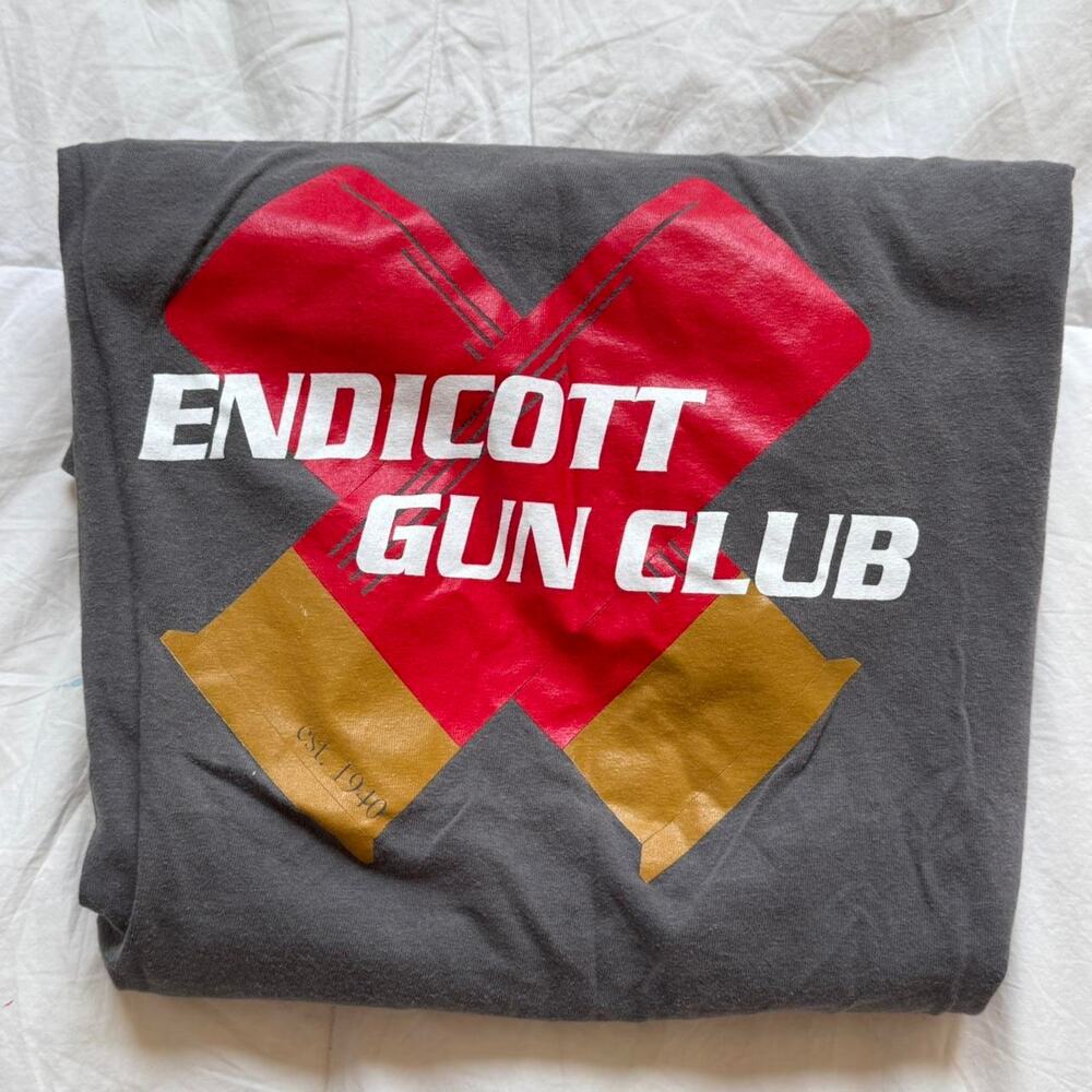 Endicott gun club graphic tee sz XL‎ heavy cotton hunter gorpcore casual